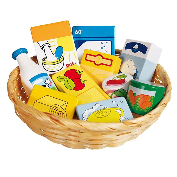 “Boodschappenmand vol met lekkers!”