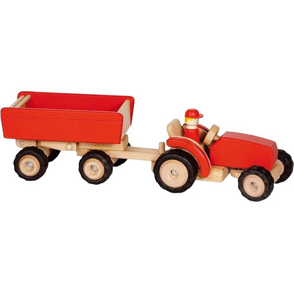 “Rode trekker met kiepwagen voor avonturen!”