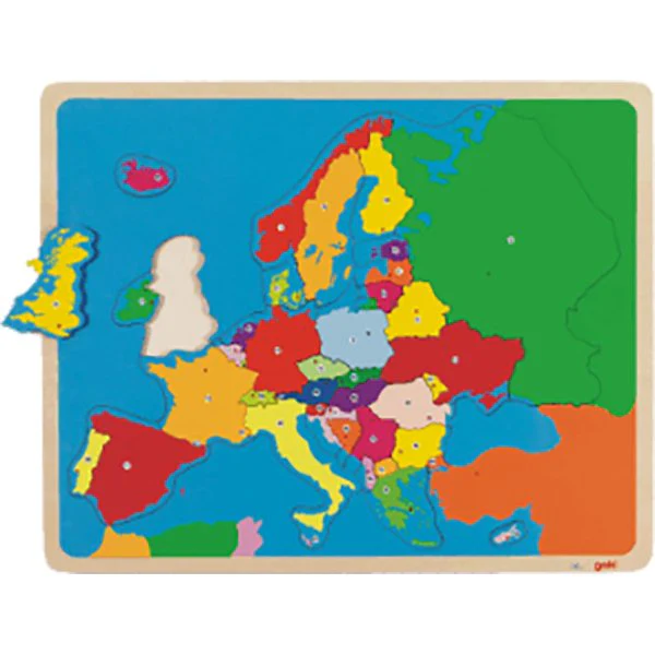 “Avontuurlijke Kinderen Puzzel van Europa!”