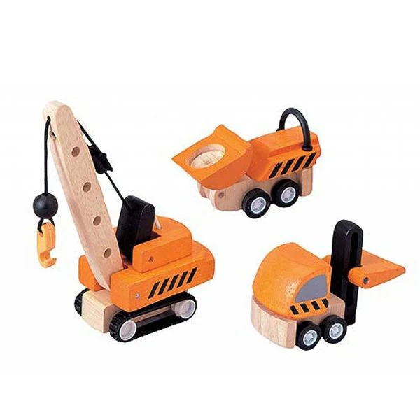 “Oranje Werkauto’s van PlanToys!”