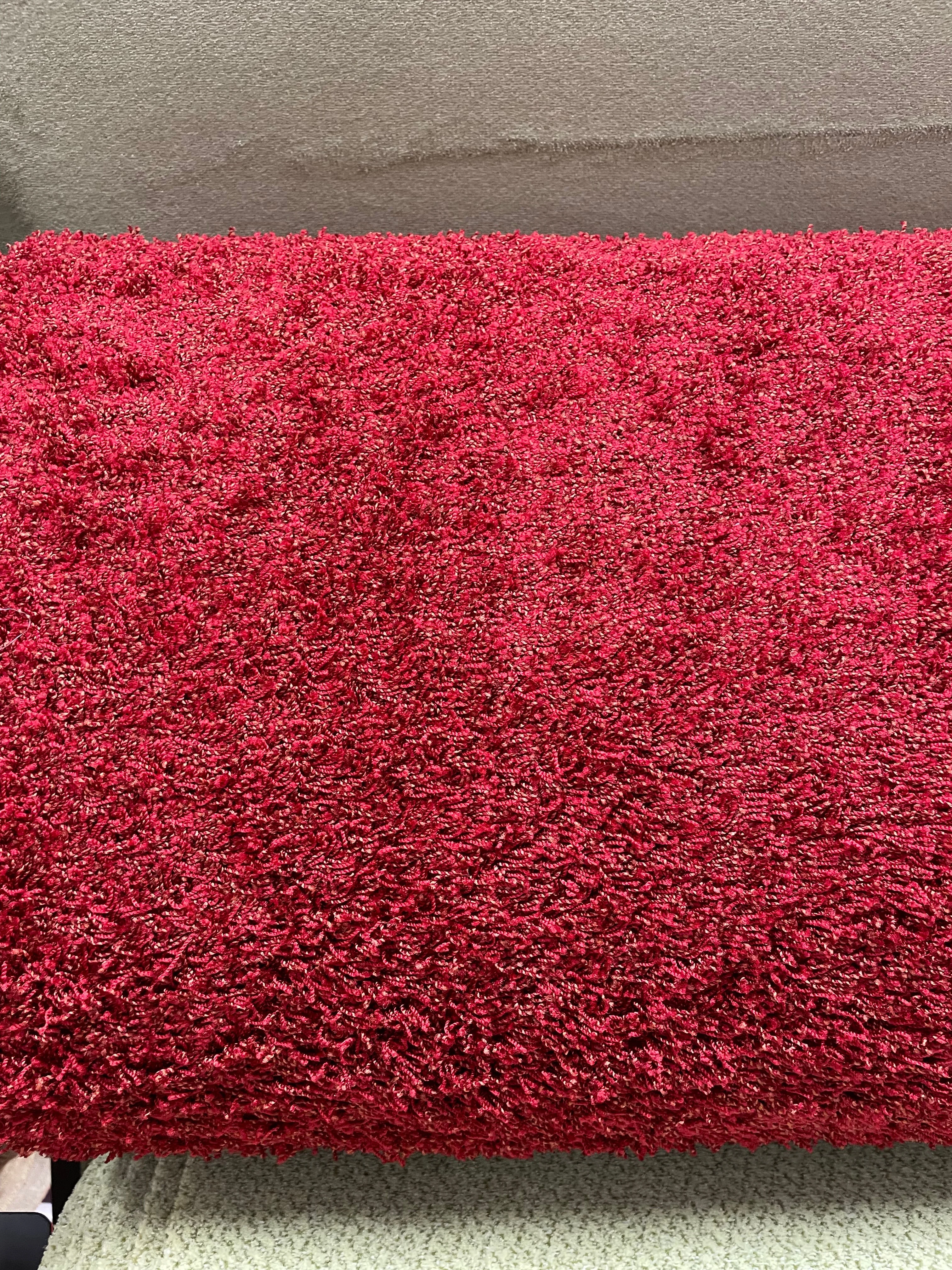 Actie Tapijt Comfort Rood Hoogpolig 400cm Breed