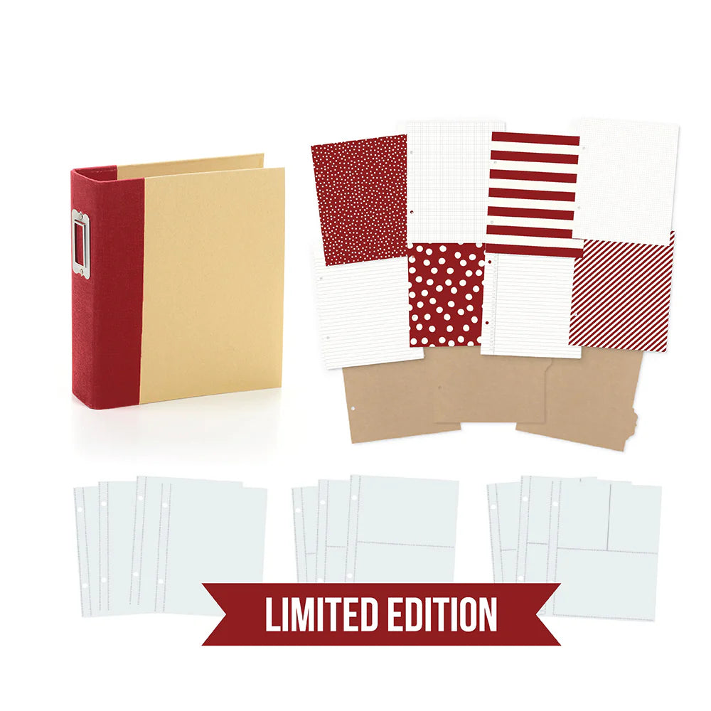 Simple Stories – Sn@p! Designer Binder Cranberry
