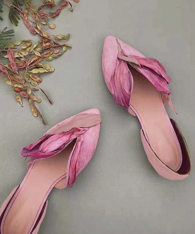 BloesemStap Dames Instappers – Elegante Flats met Florale Details