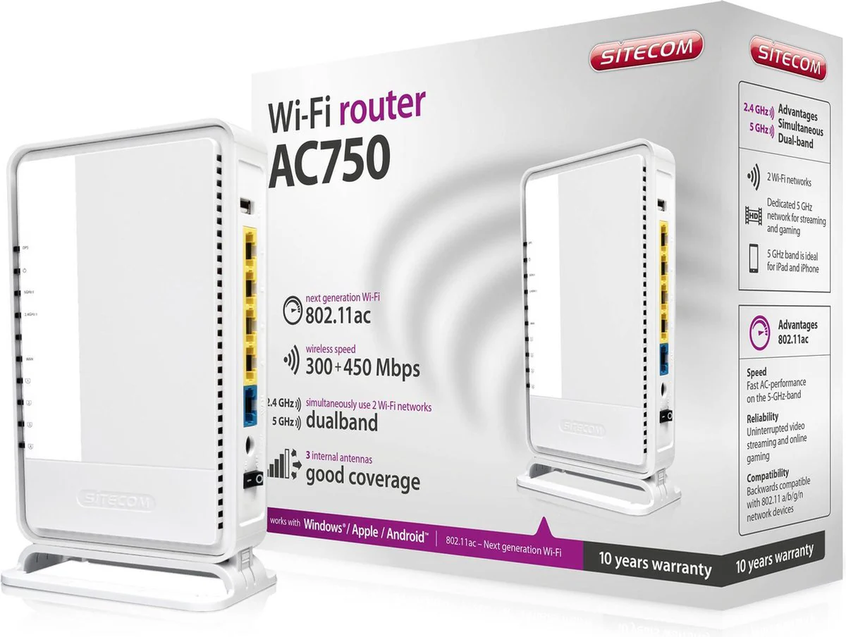 WiFi Router X5 AC750 – Sitecom