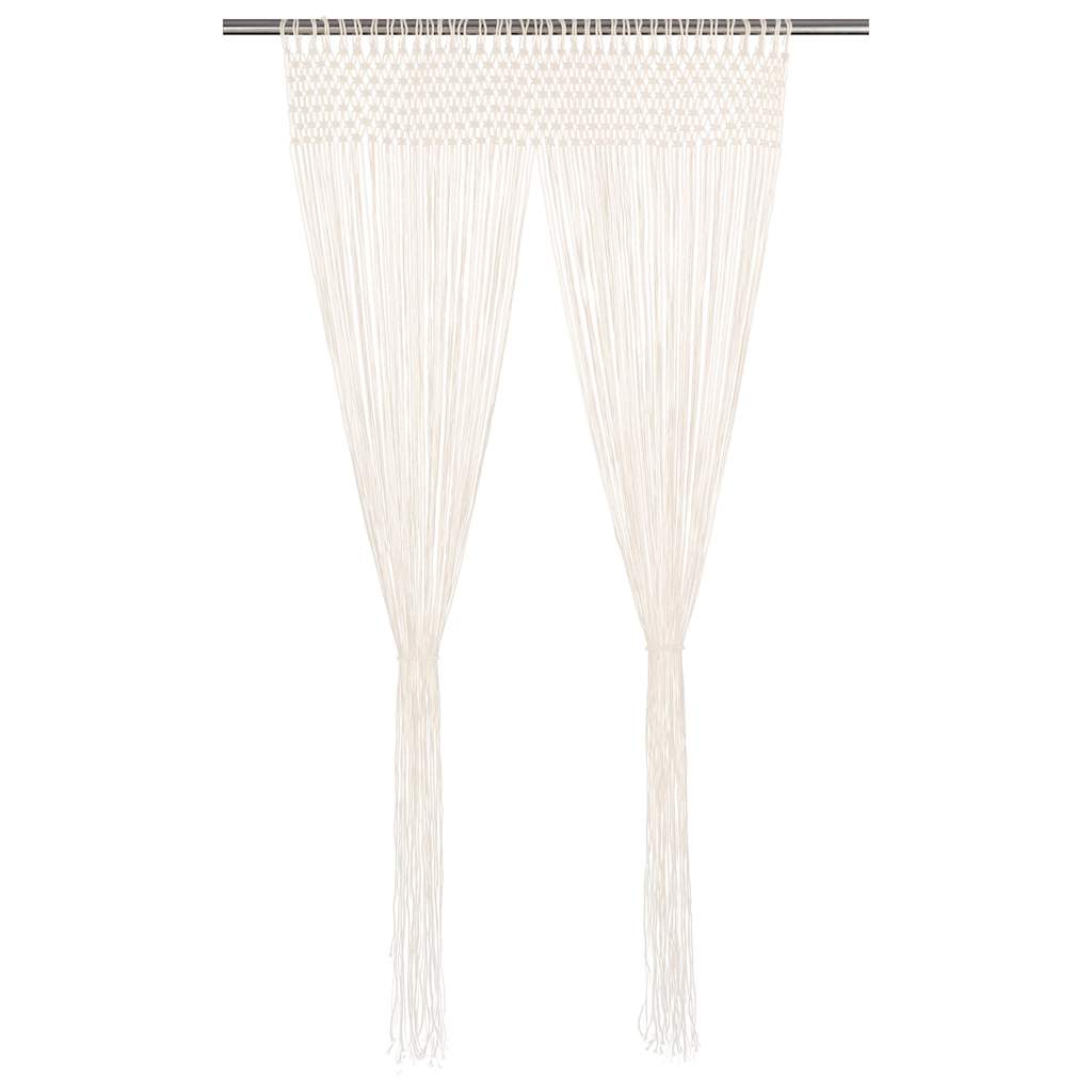 vidaXL Gordijn macramé 140×240 cm katoen taupe