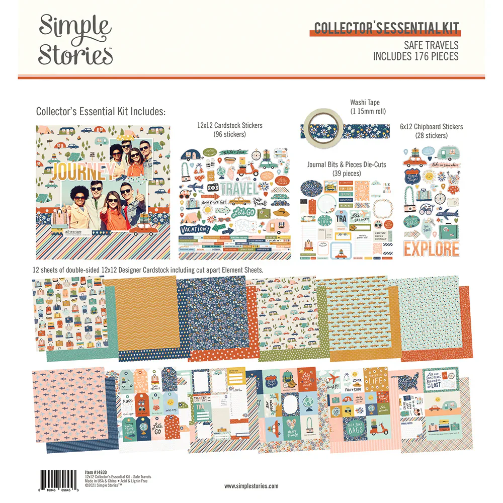 Simple Stories – Safe Travels Collector’s Essential Kit