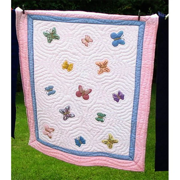 “Schattige Vlinder Quilt voor Kinderen”
