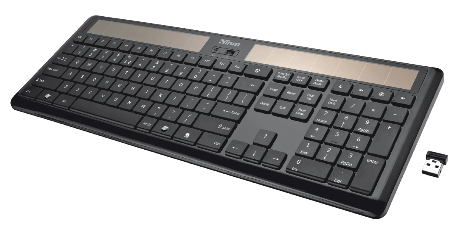 Helios Wireless Solar Toetsenbord Trust