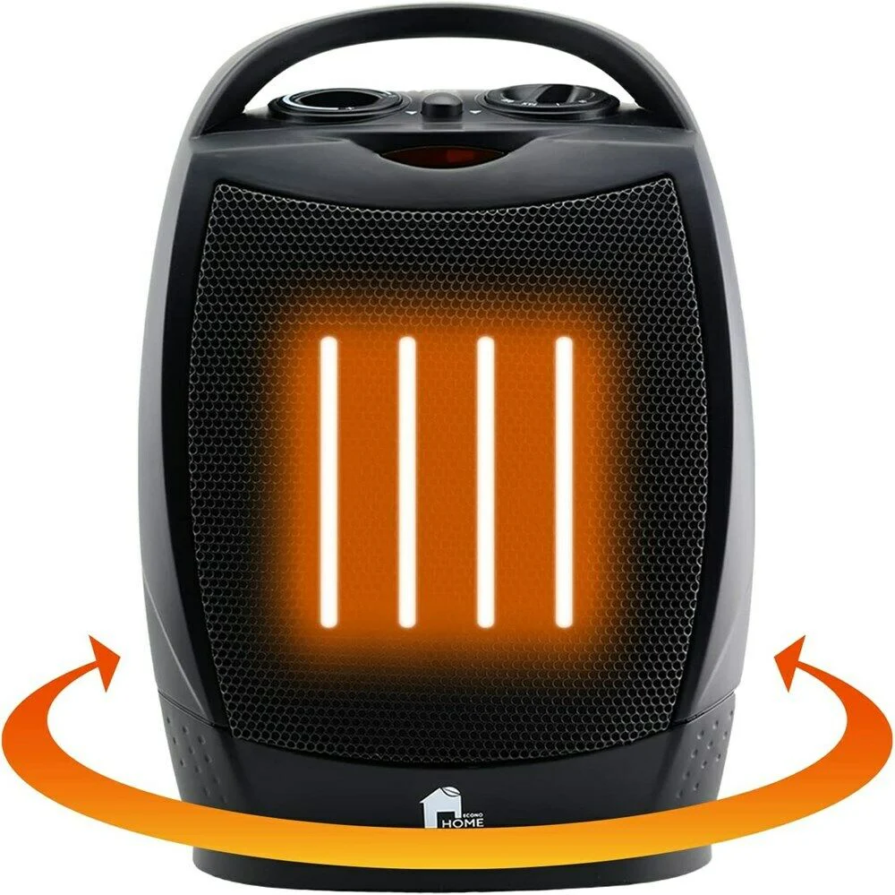 HeatEase Compacte Draagbare Verwarming – Stil, Oscillerend & Energiezuinig