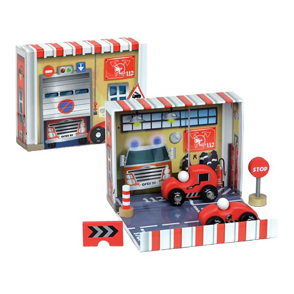 “Vilac Brandweer Auto Doos”