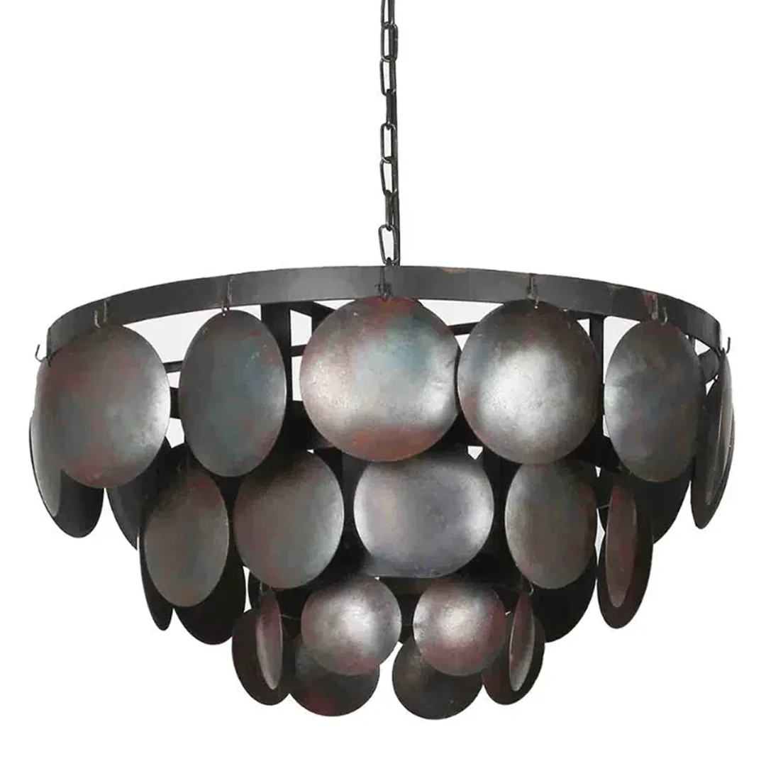 Hanglamp metalen ronde schijven Lauren M Hanglamp metalen ronde schijven Lauren M