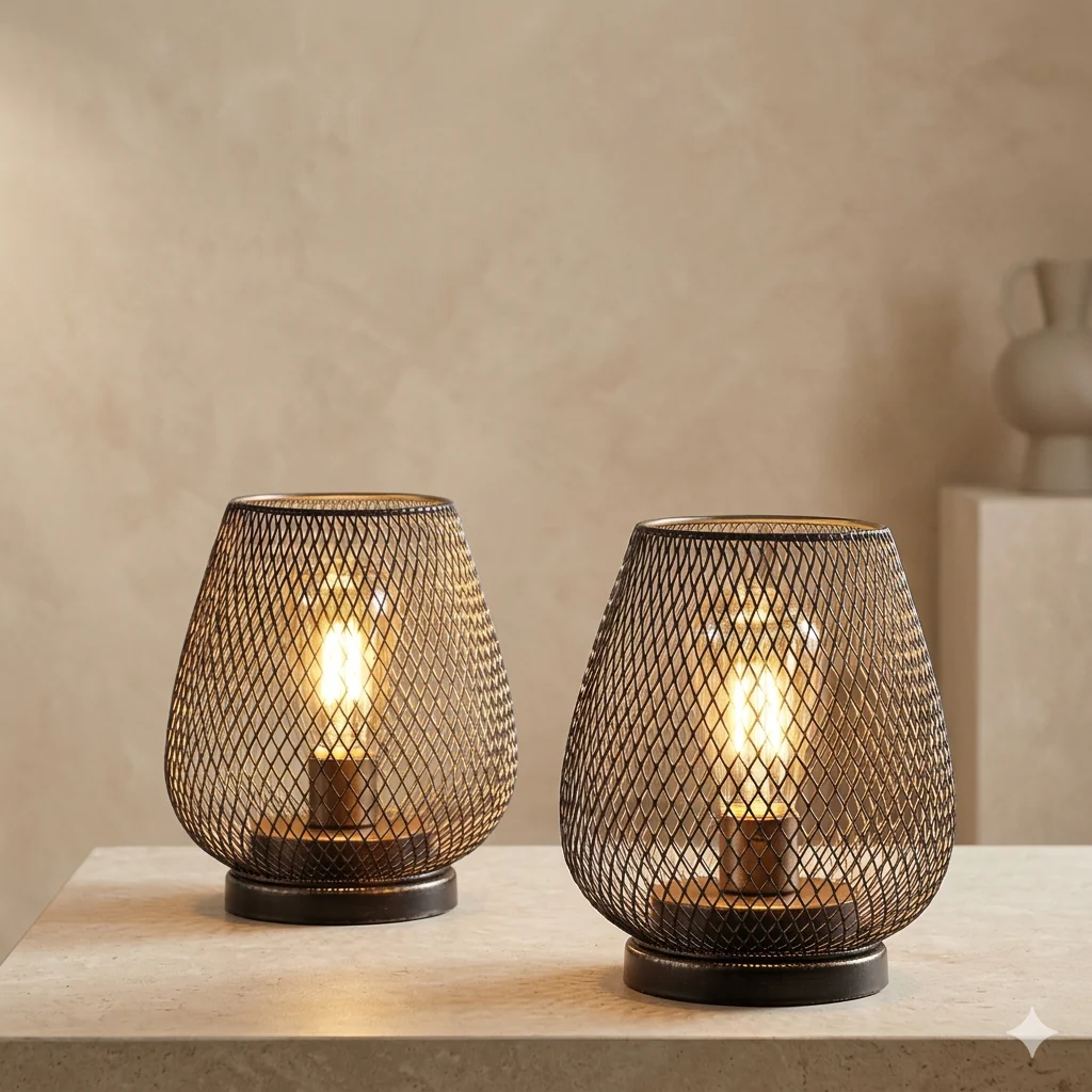 LumiVento Draadloze Tafellamp met Dimbaar Warm LED Licht