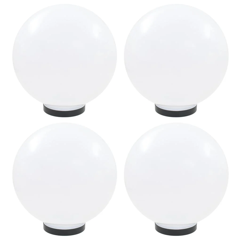 vidaXL LED-bollampen 4 st rond 30 cm PMMA