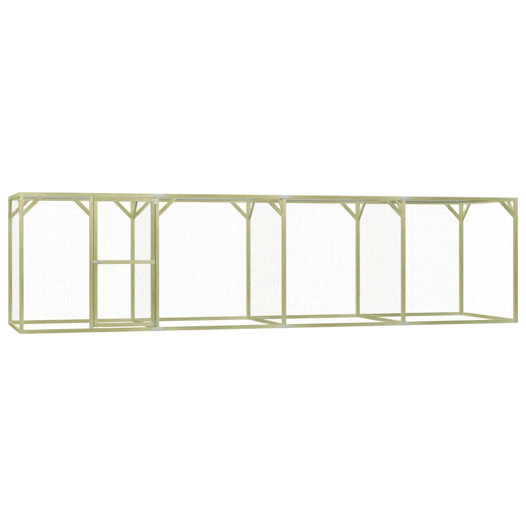 vidaXL Kippenhok 1,5×1,5×1,5 m geïmpregneerd grenenhout