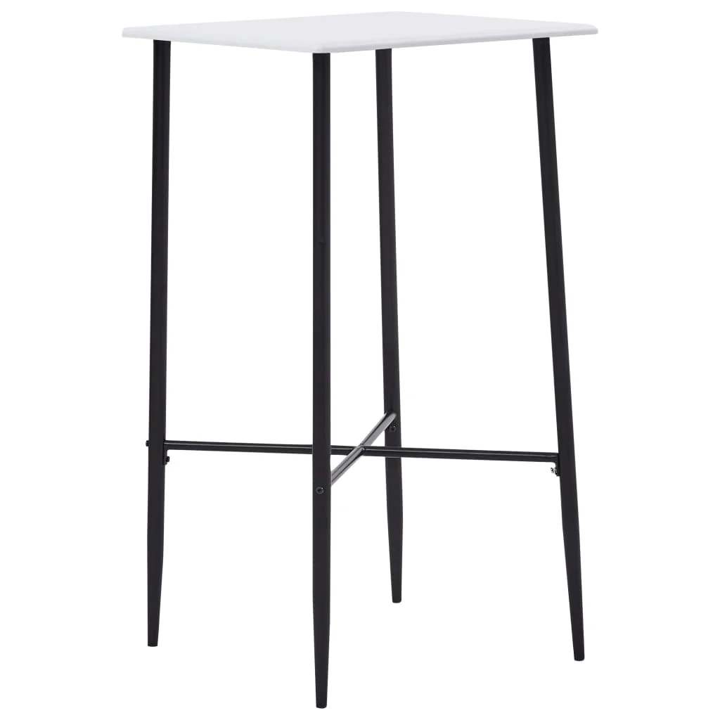 vidaXL Bartafel 60x60x111 cm MDF zwart