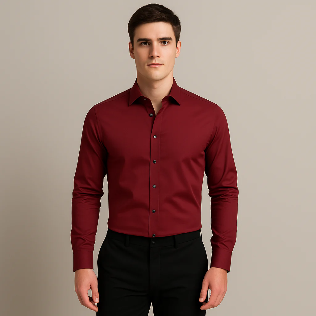 FormeFit Heren Stretch Overhemd – Wit Strijkvrij Business Shirt