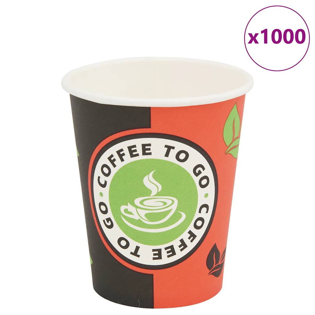 vidaXL Wegwerp koffiebekers papier 120 ml (4 oz) 1000 st