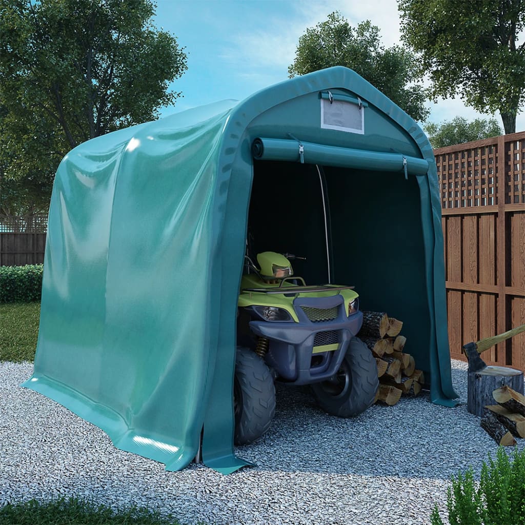 vidaXL Garagetent 2,4×2,4 m PVC groen