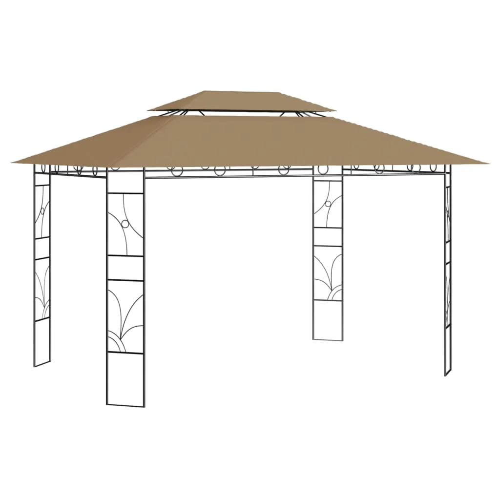 vidaXL Prieel 160 g/m² 4x3x2,7 m taupe