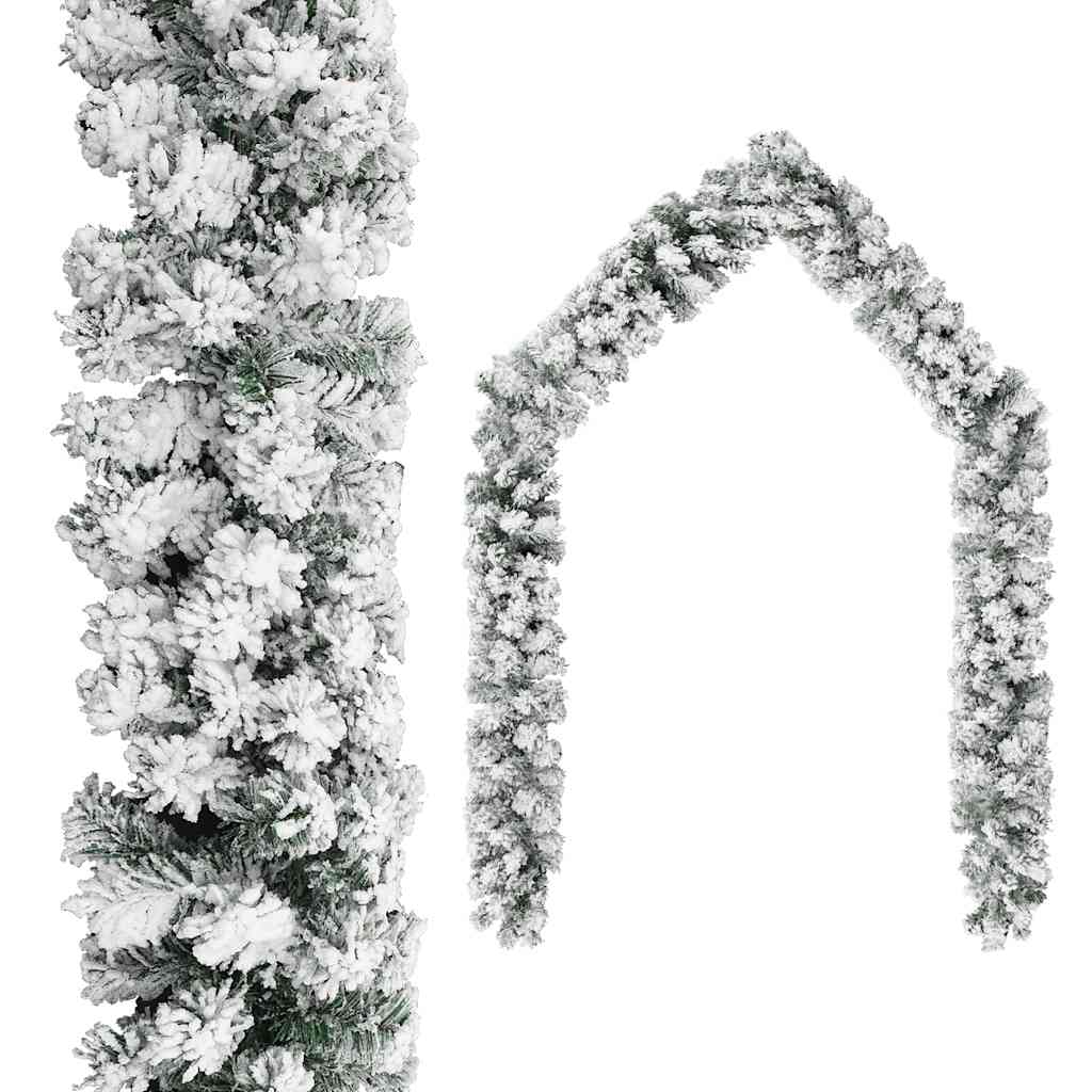 vidaXL Kerstslinger met kerstballen en LED-verlichting 20 m PVC groen