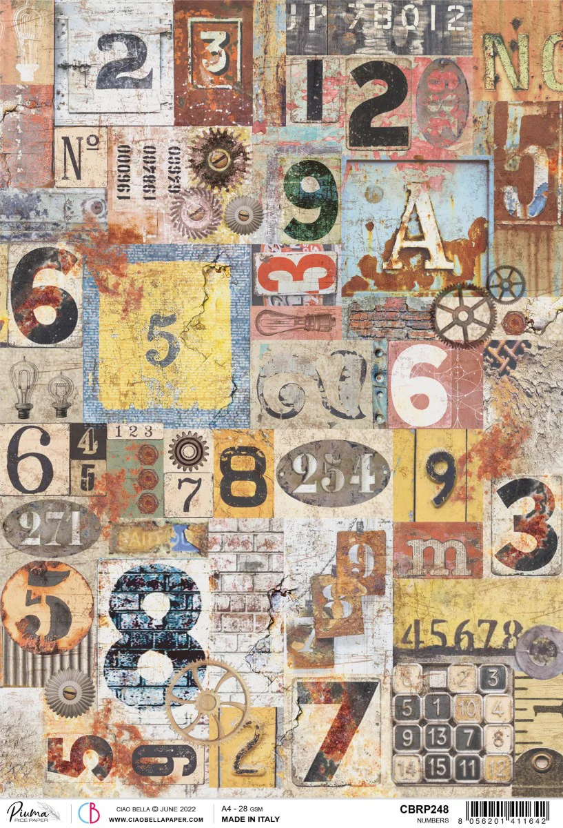 Ciao Bella – Rice Paper – Numbers