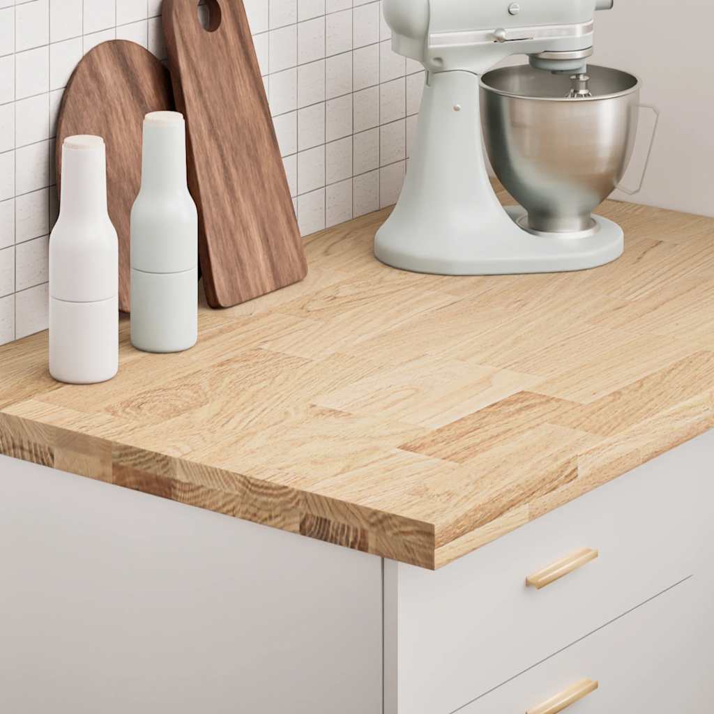 vidaXL Keuken werkblad rechthoekig 100×63,5×4 cm massief eikenhout