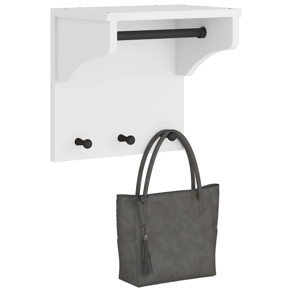 vidaXL Wandkapstok SANDNES 43x30x42 cm massief grenenhout