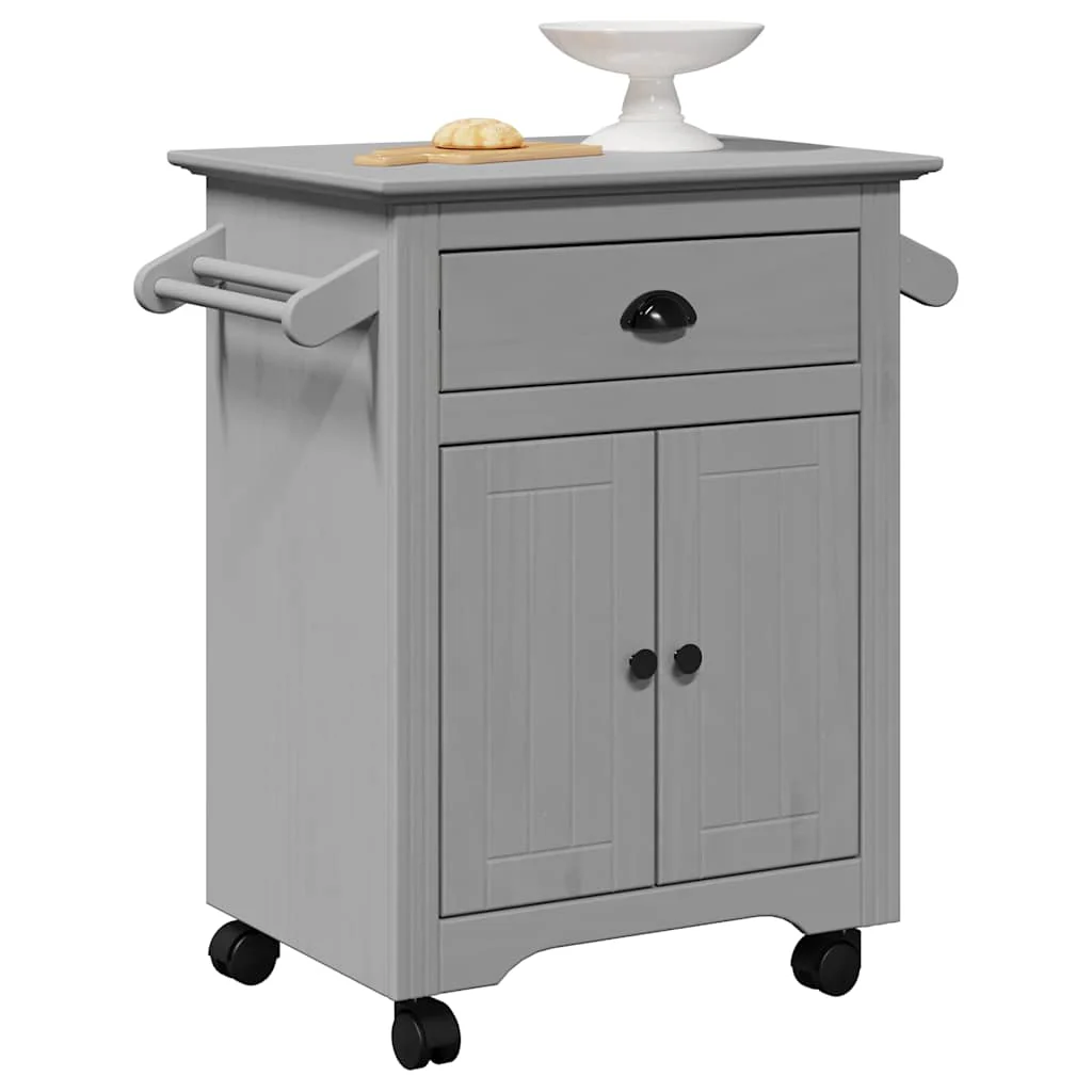 vidaXL Keukentrolley BODO 72x45x80 cm wit en bruin