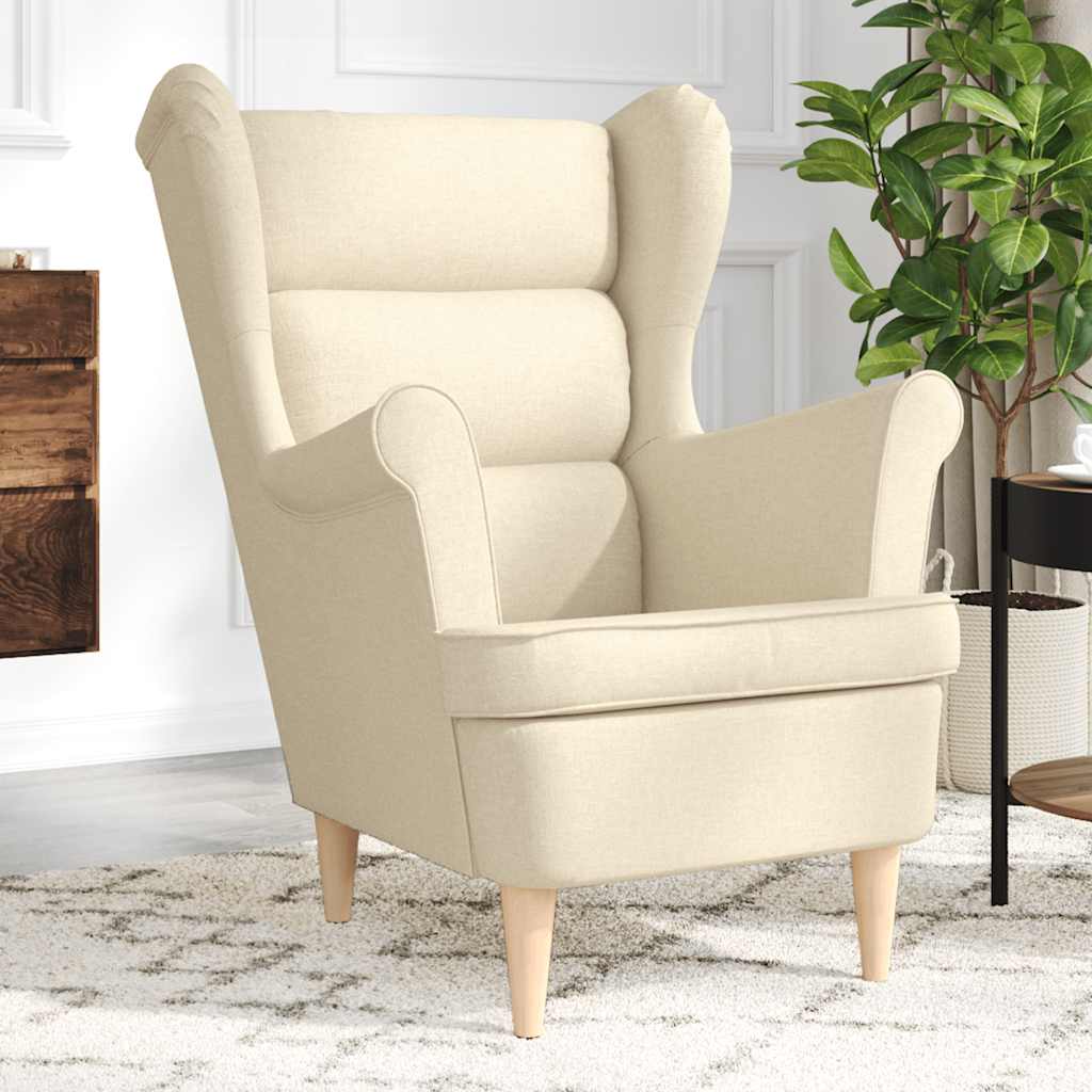 vidaXL Fauteuil 74x84x100 cm stof zwart