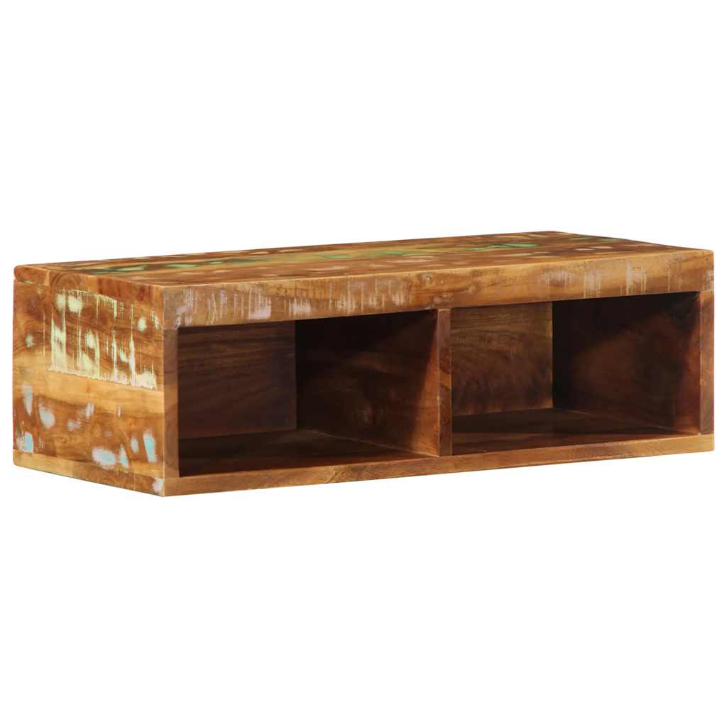 vidaXL Tv-meubel wandmontage 100x30x19 cm massief ruw mangohout