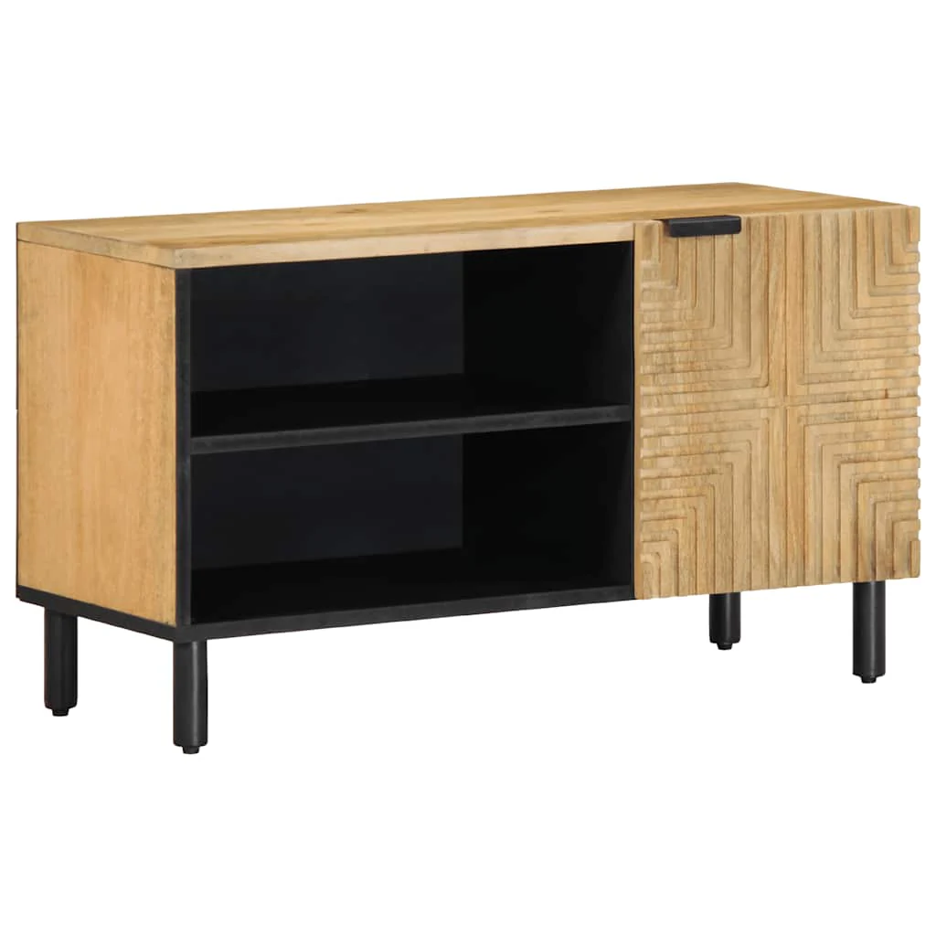 vidaXL Tv-meubel 80×31,5×46 cm massief mangohout bruin