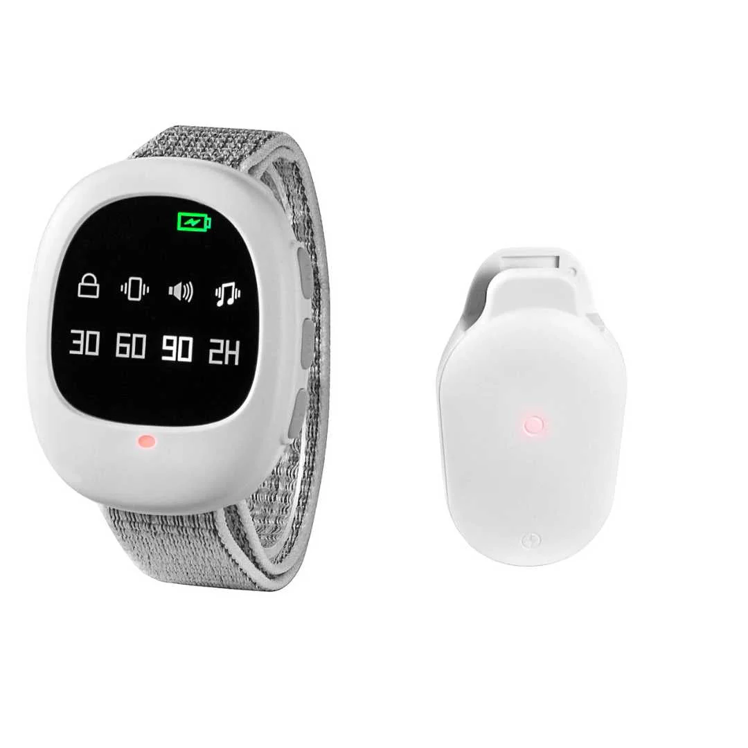 Draadloos Bedplassenalarm met Trilsignaal & Timerfunctie – USB Oplaadbaar