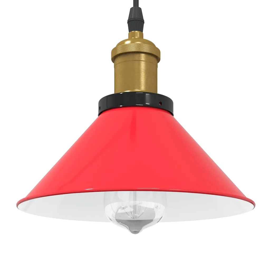 vidaXL Hanglamp in hoogte verstelbaar E27 Ø22 cm metaal glanzend wit