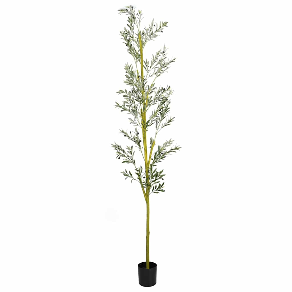 vidaXL Kunstolijfboom 800 blaadjes 200 cm groen
