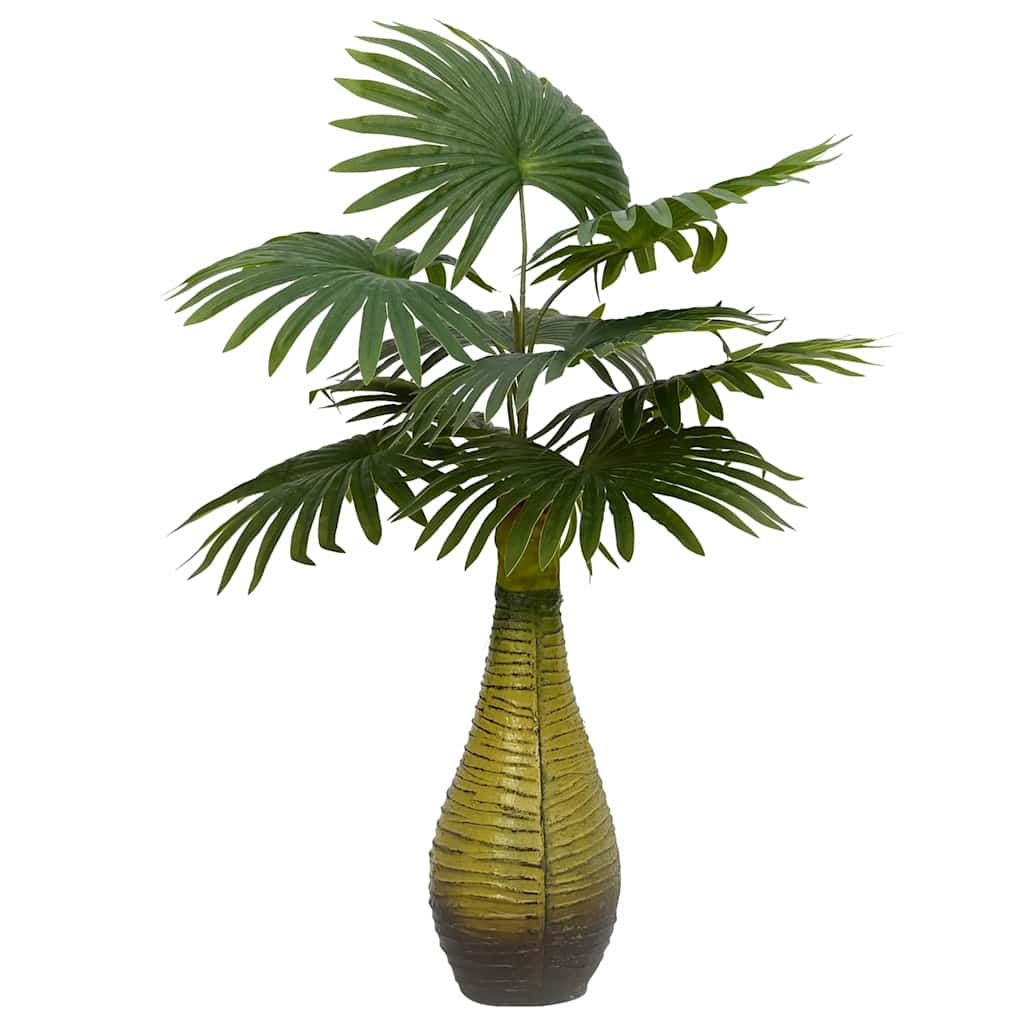 vidaXL Kunstpalmplant 9 blaadjes 70 cm groen