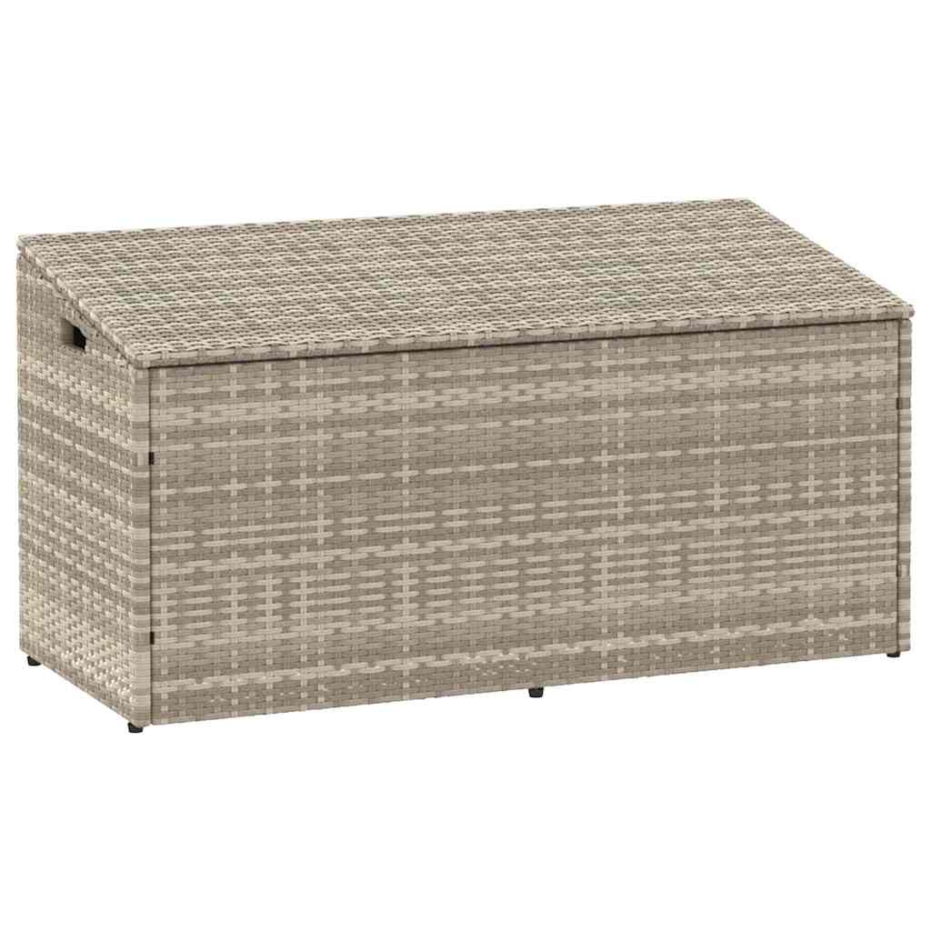 vidaXL Tuinbox 220x50x58 cm poly rattan beige
