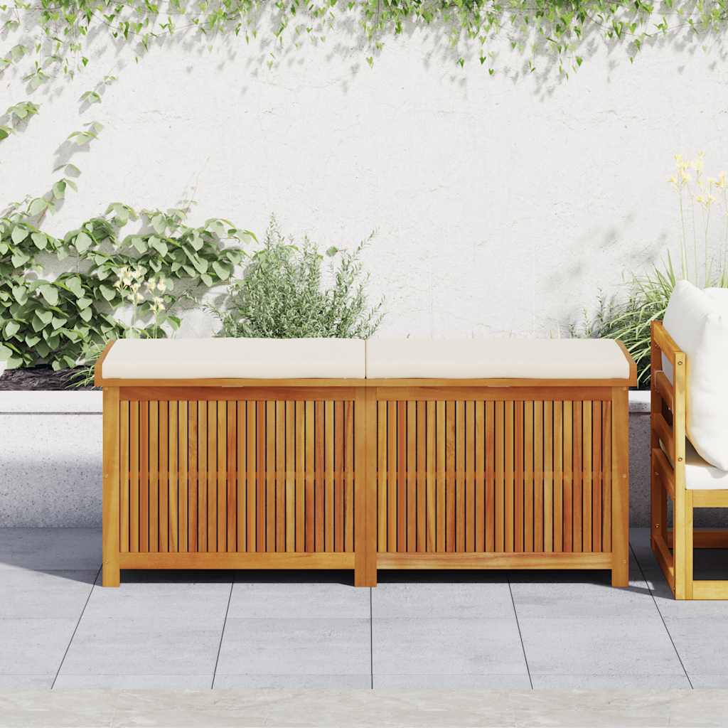 vidaXL Opbergbox voor buiten 113x50x60,5 cm massief acaciahout