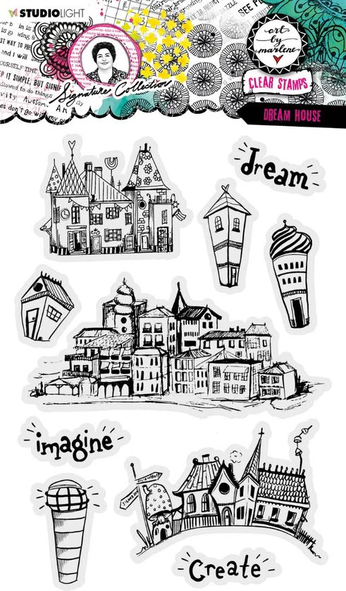 Art by Marlene – Clear stamps Dream houses