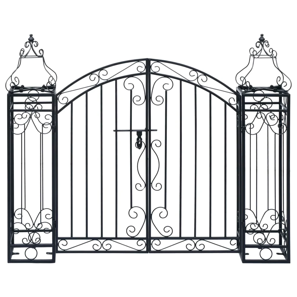 vidaXL Poort decoratief 122×20,5×100 cm smeedijzer
