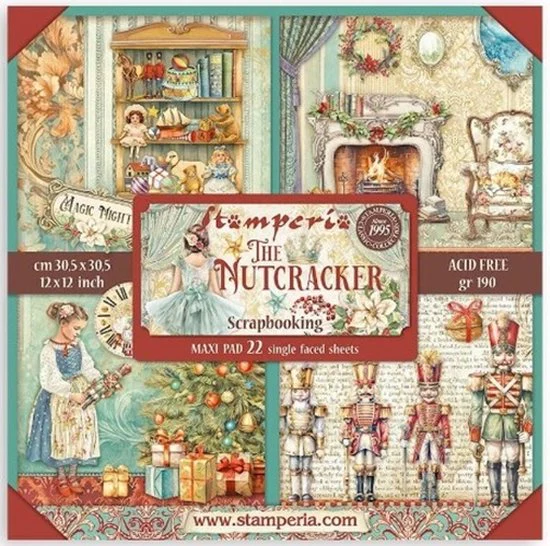 Stamperia – The Nutcracker – Maxi Pad 12×12 inch Stamperia – The Nutcracker – Maxi Pad 12×12 inch