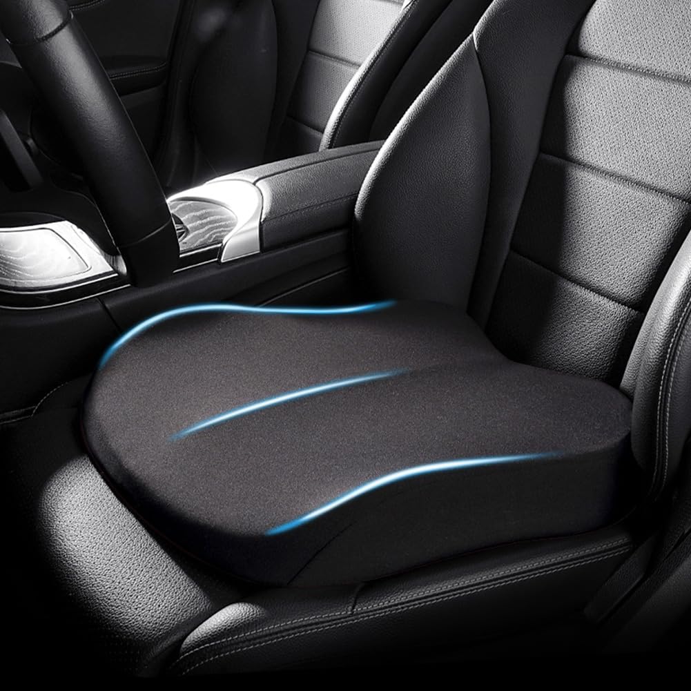 Autokussen VerhoogZit – Ergonomisch Zitverhoger Kussen met Geheugenfoam