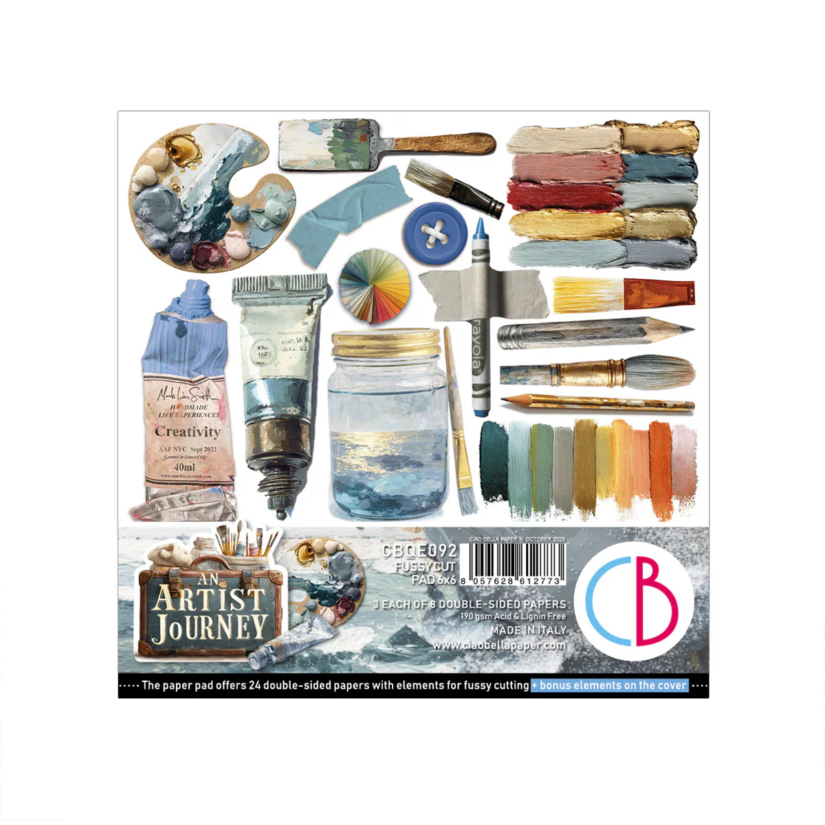 Ciao Bella An Artist Journey fussycut pad
