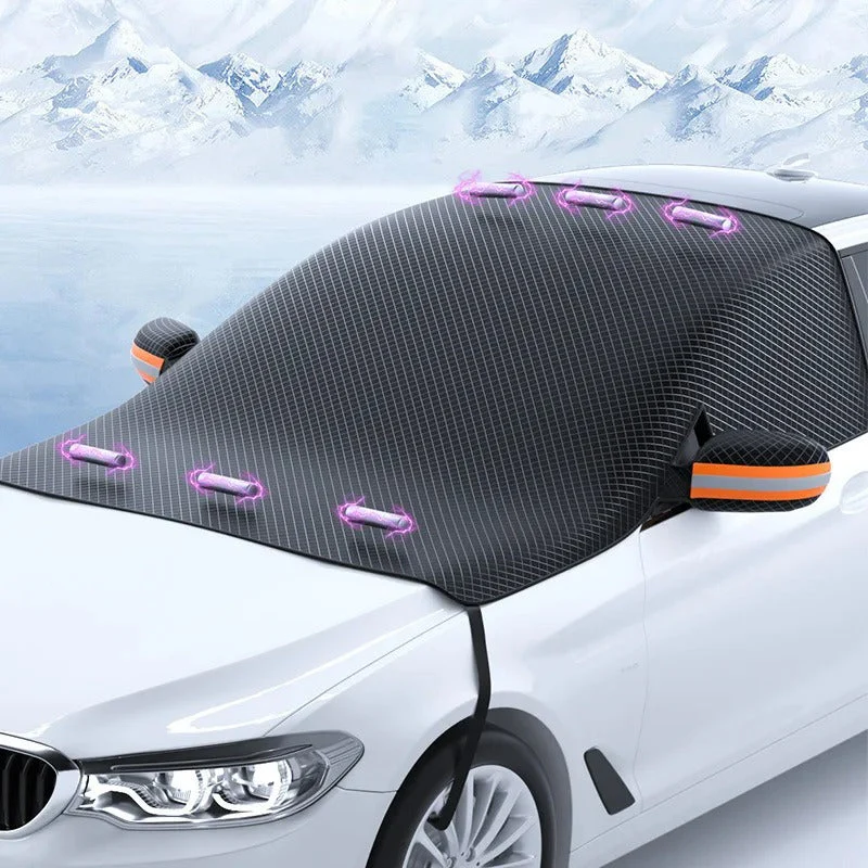 Magnetische Auto Voorruit Sneeuw- en Zonbeschermhoes – Duurzaam en Compact