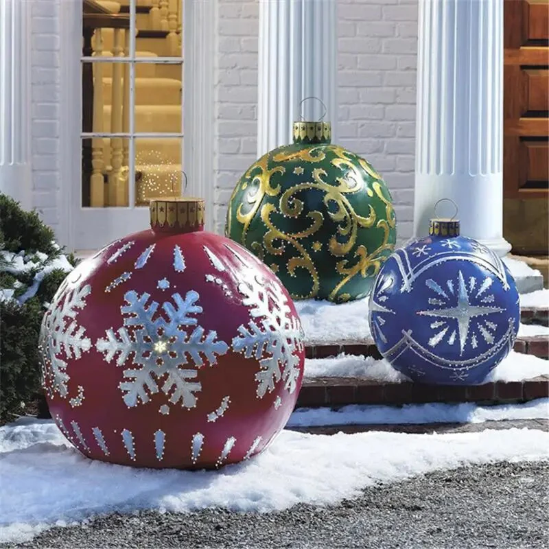 GlansBol XL Kerstdecoratie – Weerbestendige Jumbo Kerstballen voor Binnen en Buiten