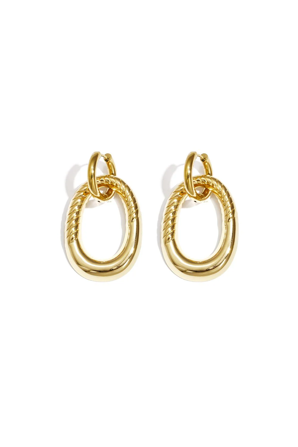 Oorbellen Statement met Volle Hanger Goud