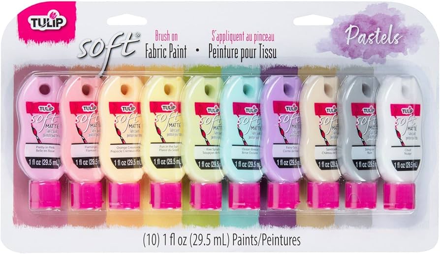 Tulip – Brush on Fabric Paint Pastels (set van 10 flesjes) Tulip – Brush on Fabric Paint Pastels (set van 10 flesjes)