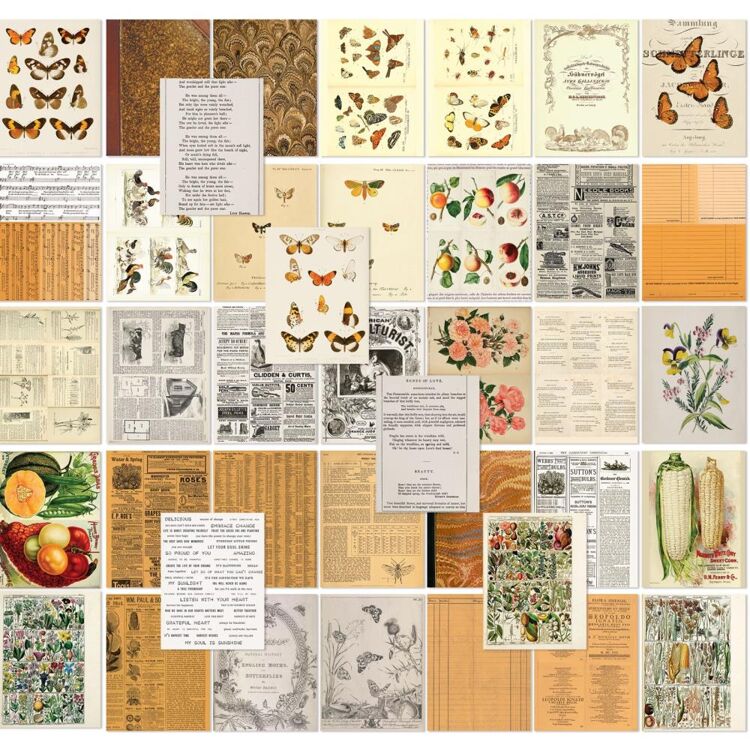 49 and Market – Peach Collage Sheets