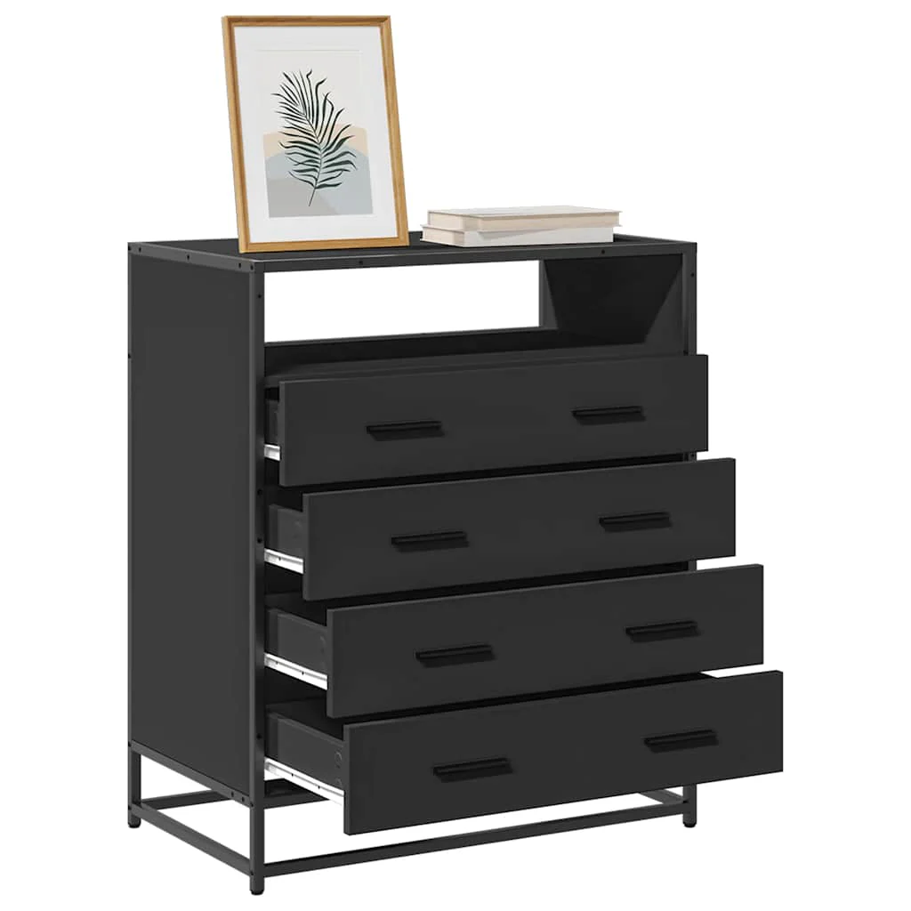 vidaXL Ladekast 70x41x83,5 cm bewerkt hout sonoma eikenkleurig