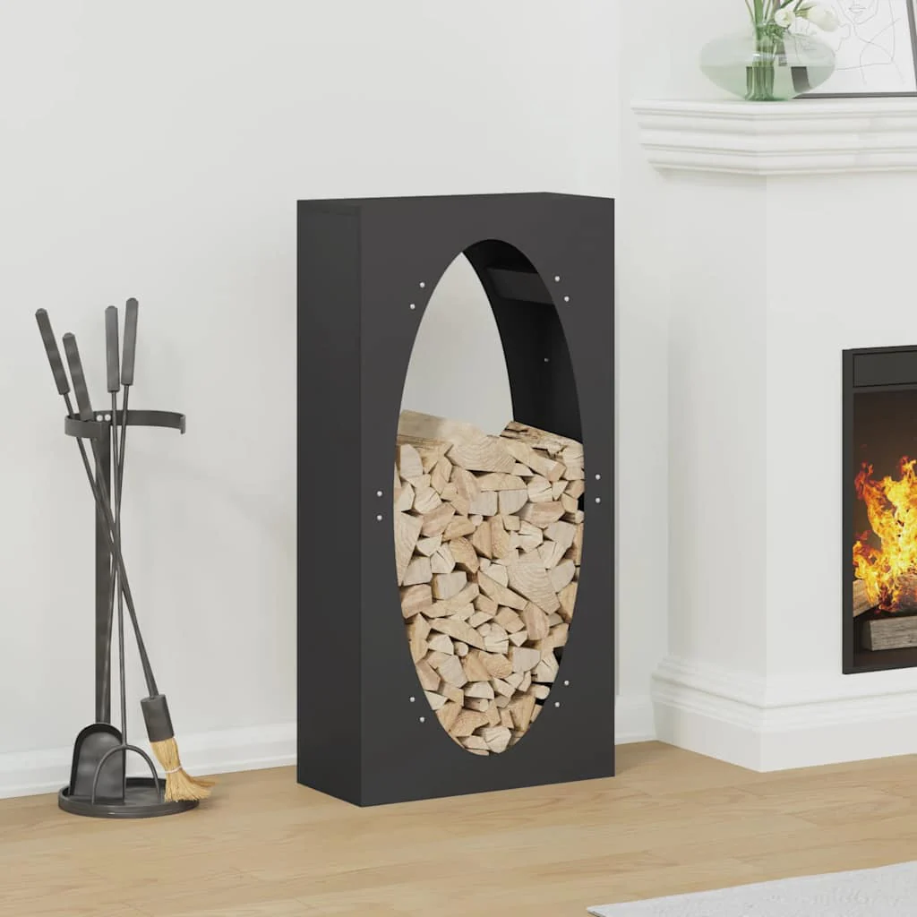 vidaXL Brandhoutrek 50x23x100 cm roestvrij staal