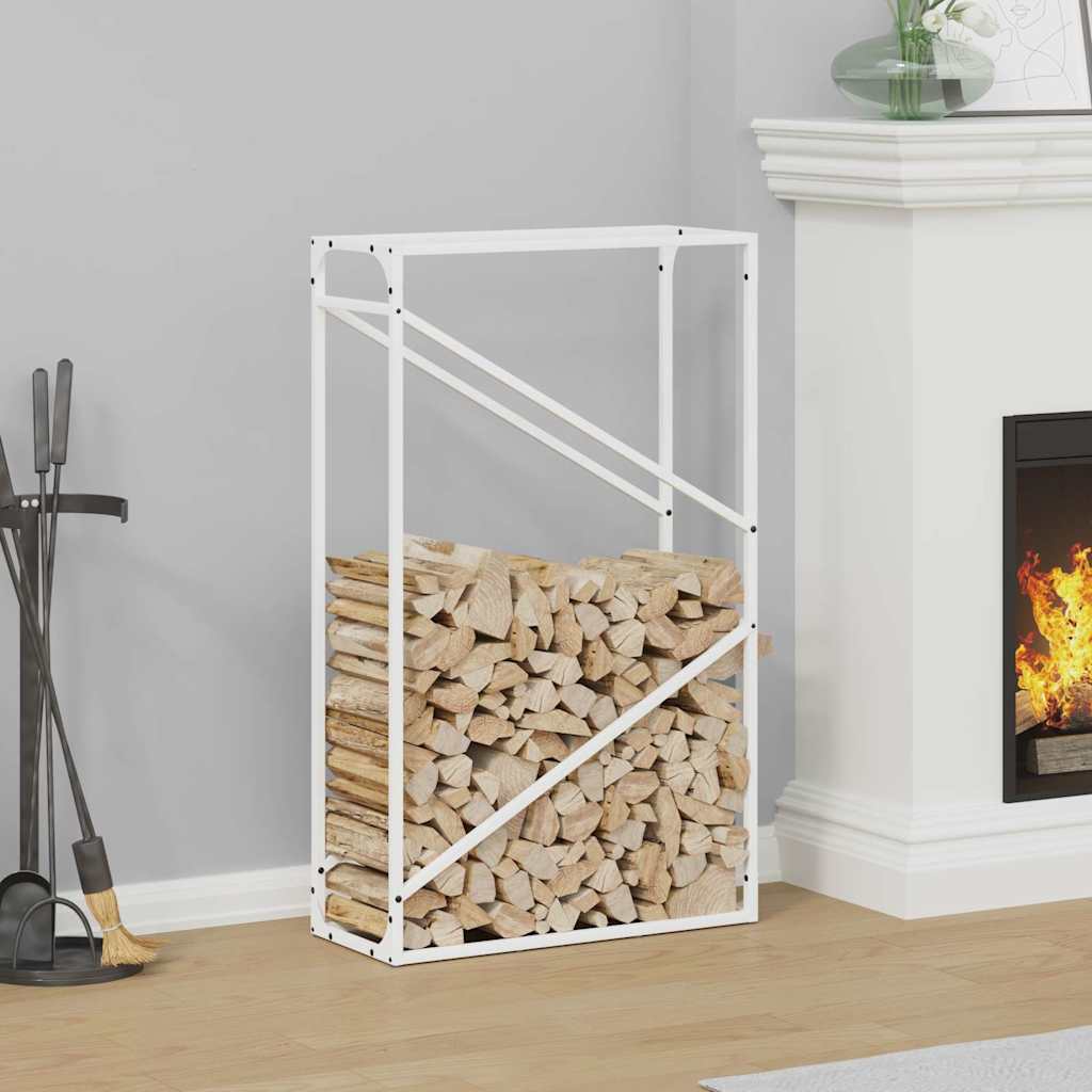vidaXL Brandhoutrek 40x25x100 cm koudgewalst staal zwart